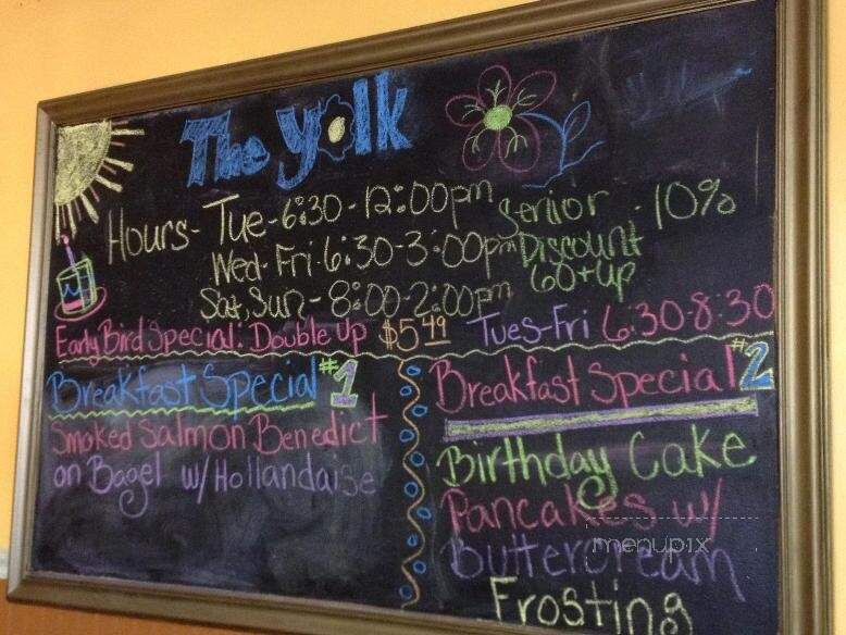 The YOLK - Rock Hill, SC menu_pic