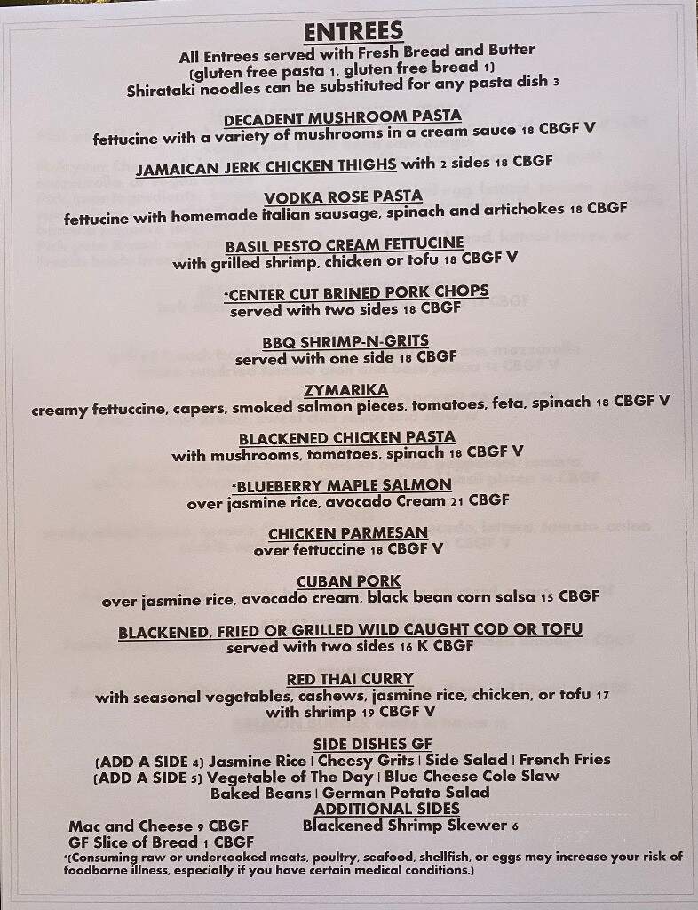 Bite Restaurant - Milford, OH menu_pic