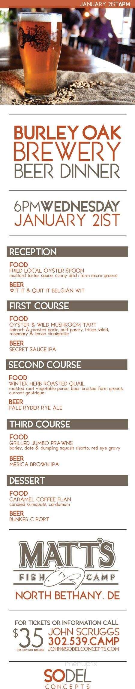Matt's Fish Camp - Bethany Beach, DE menu_pic