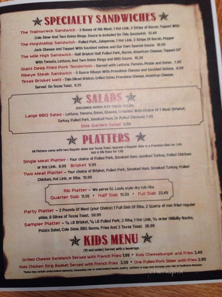 Heady BBQ - Republic, MO menu_pic