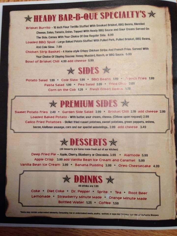 Heady BBQ - Republic, MO menu_pic