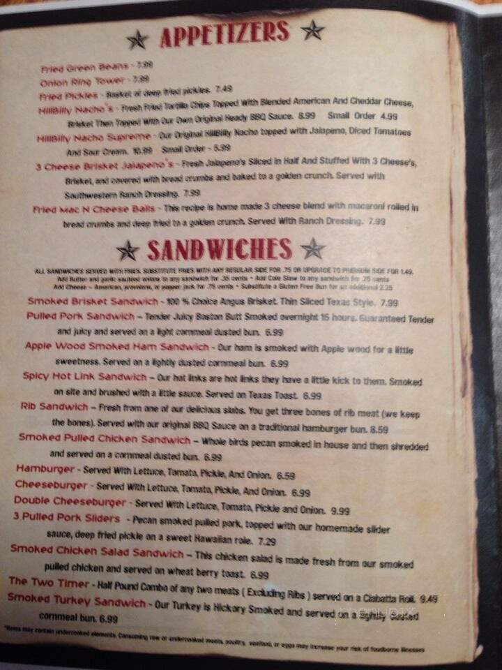 Heady BBQ - Republic, MO menu_pic