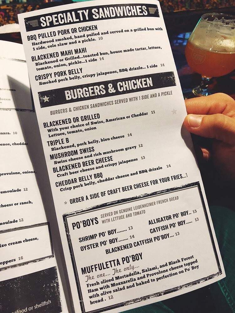 SwampWater Grill & Smokehouse - Cincinnati, OH menu_pic