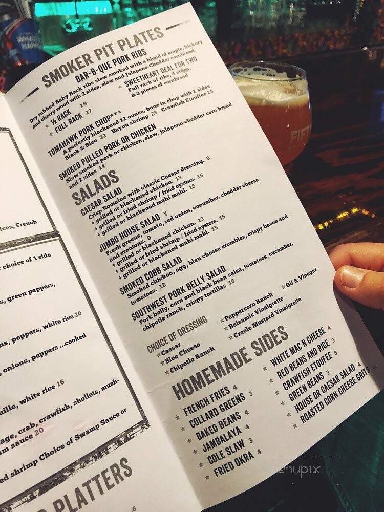 SwampWater Grill & Smokehouse - Cincinnati, OH menu_pic
