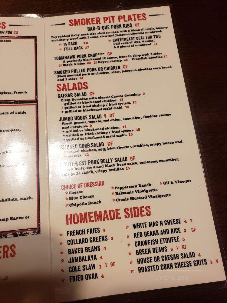 SwampWater Grill & Smokehouse - Cincinnati, OH menu_pic