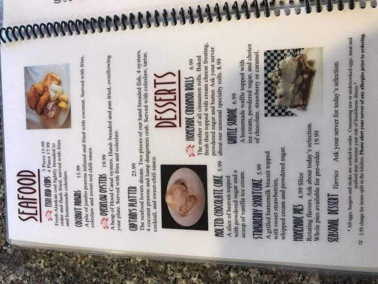 Carrs Restaurant - Lakewood, WA menu_pic