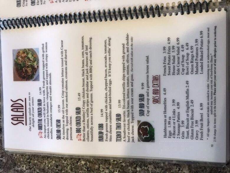 Carrs Restaurant - Lakewood, WA menu_pic