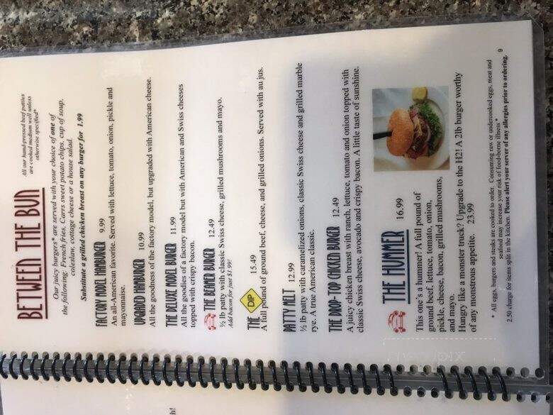 Carrs Restaurant - Lakewood, WA menu_pic