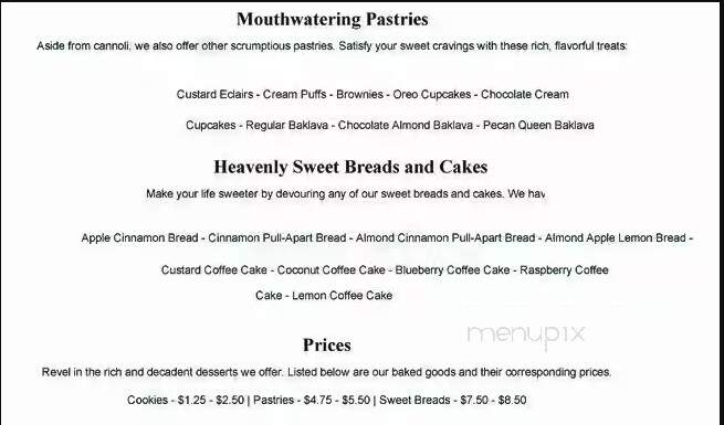 Pike Place Bakery - Renton, WA menu_pic