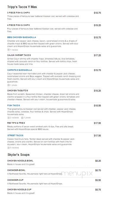 Hop Jacks - Richland, WA menu_pic