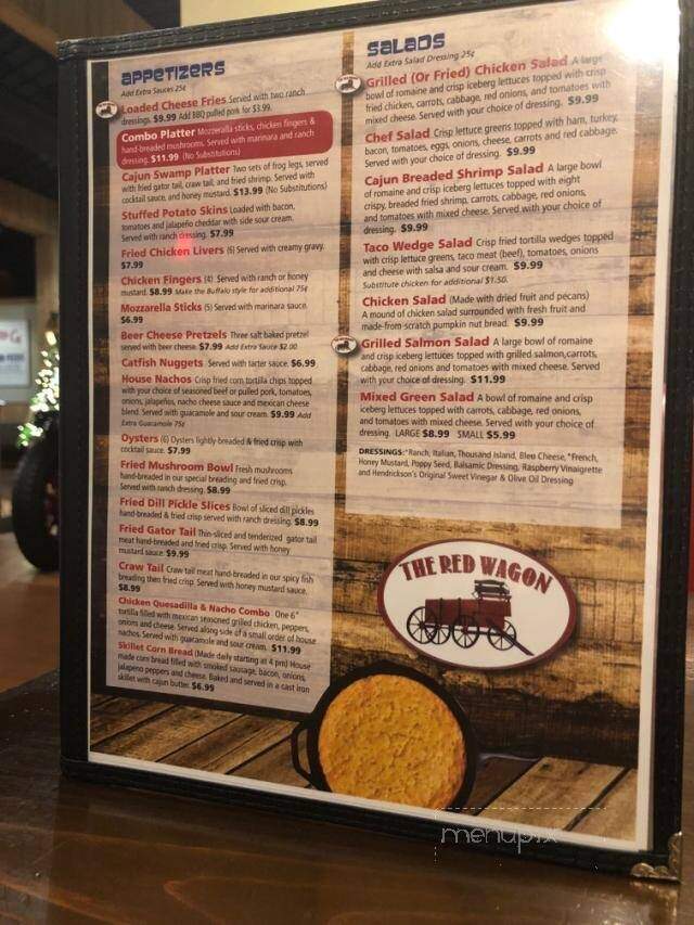 The Red Wagon - Poseyville, IN menu_pic