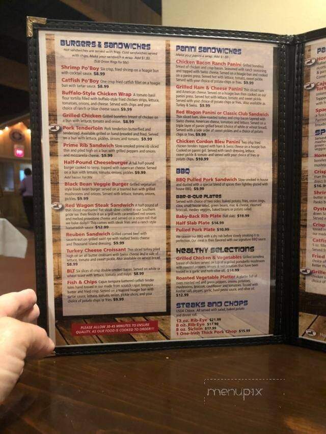 The Red Wagon - Poseyville, IN menu_pic