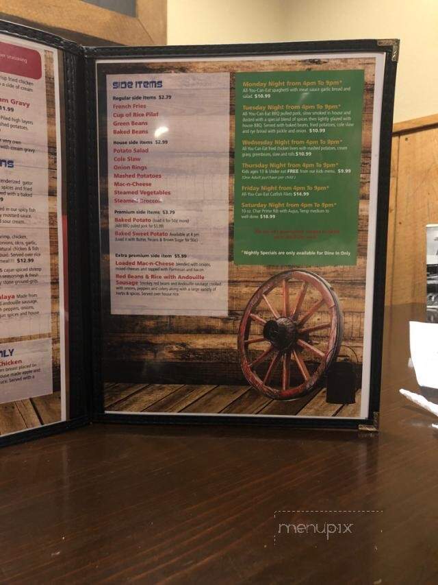 The Red Wagon - Poseyville, IN menu_pic