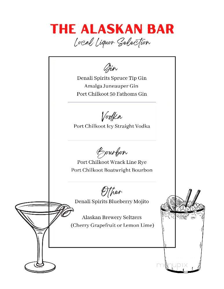Alaskan Hotel & Bar - Juneau, AK menu_pic