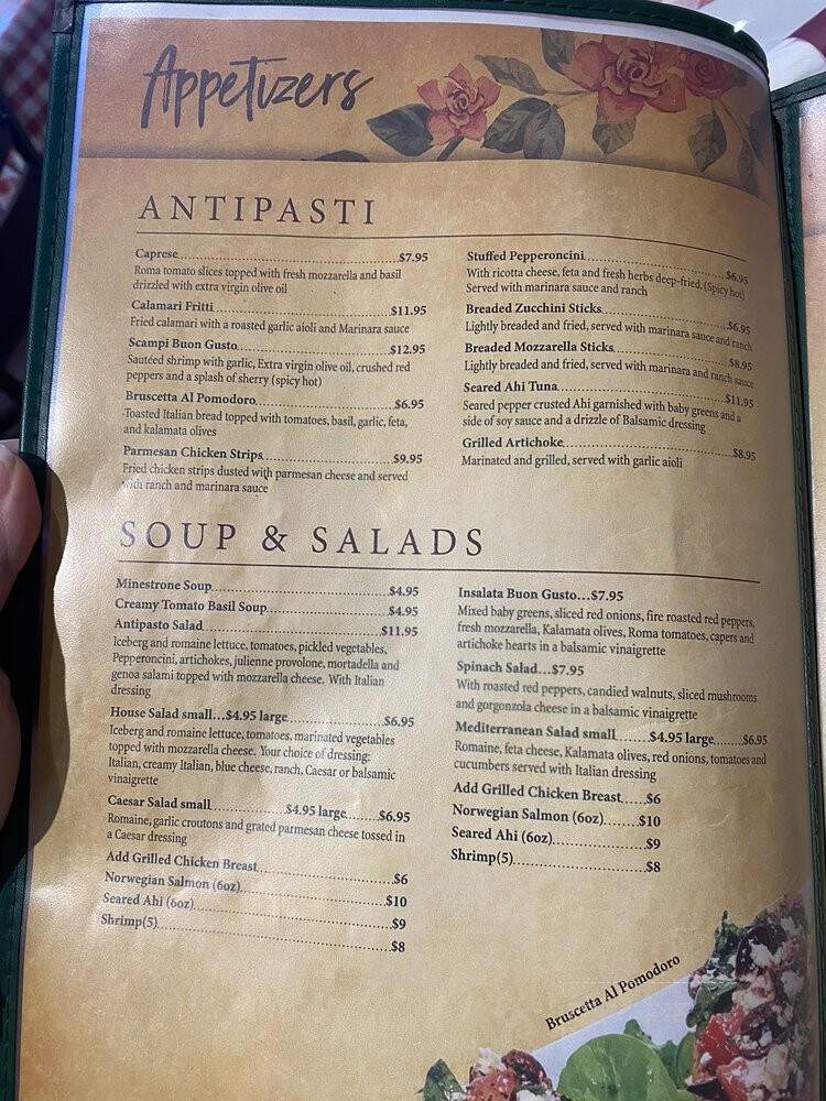 Buon Gusto - Huntington Beach, CA menu_pic
