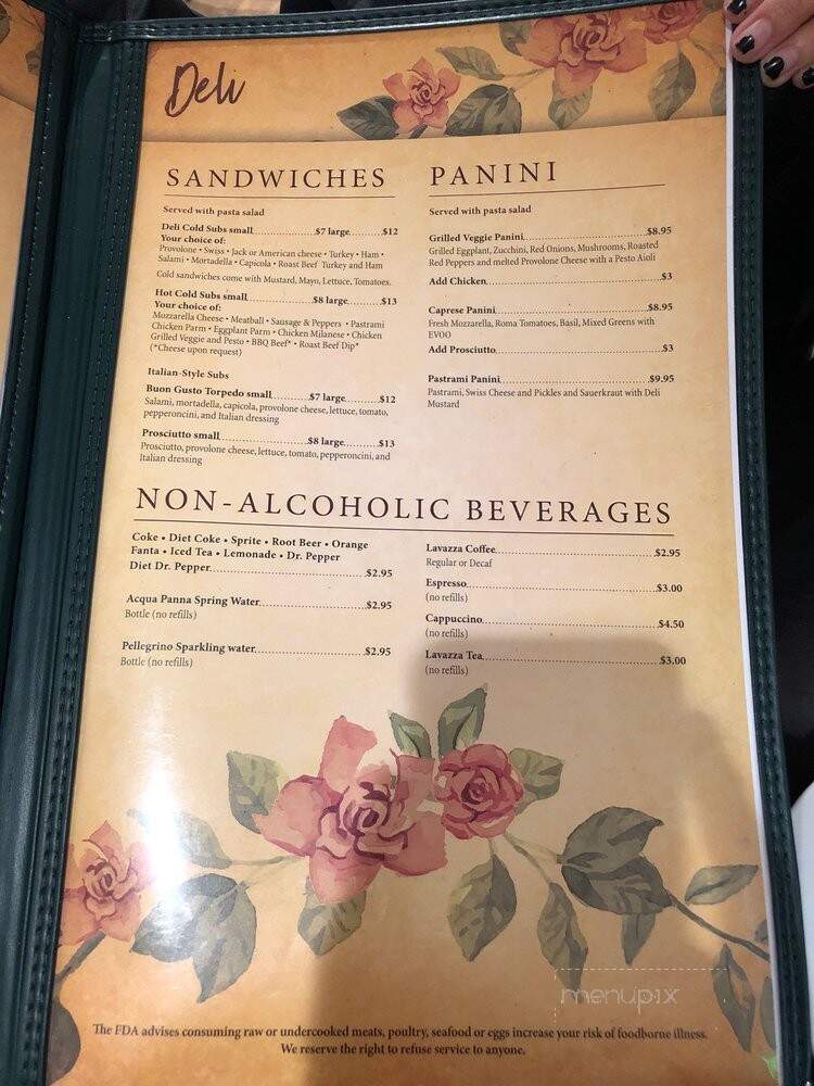 Buon Gusto - Huntington Beach, CA menu_pic