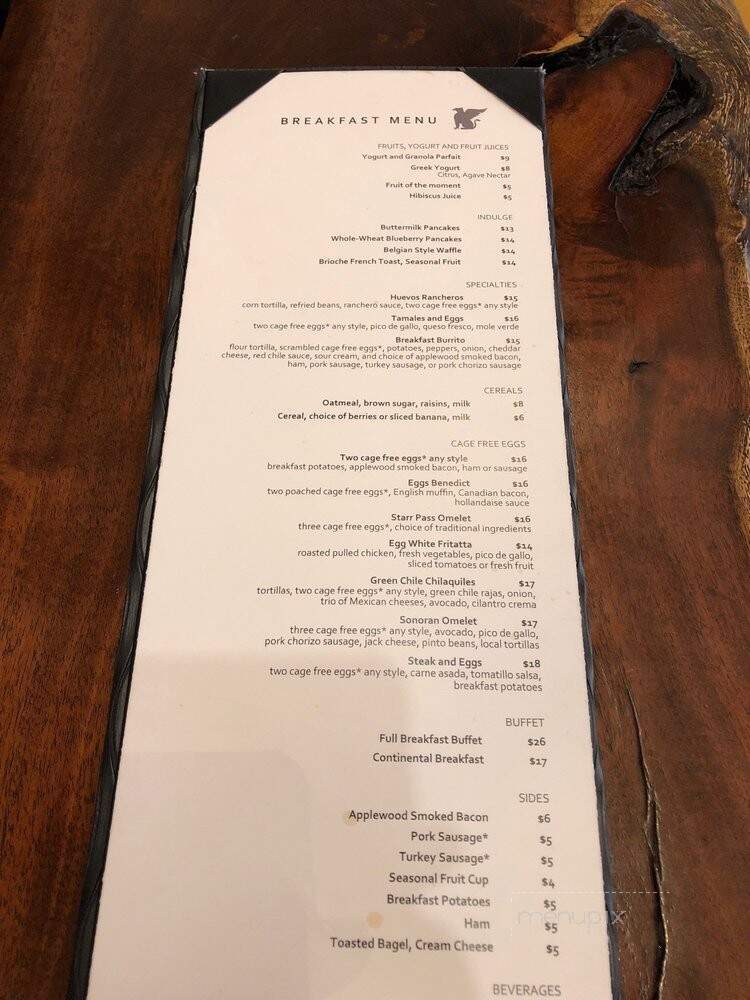 Signature Grill - Tucson, AZ menu_pic
