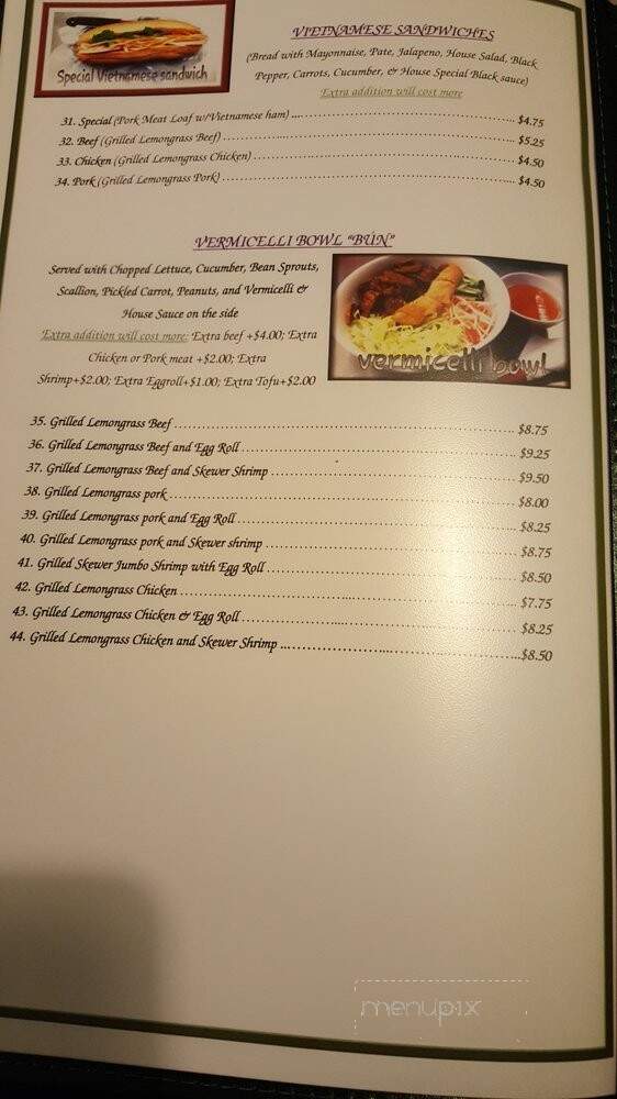 Lor's Market & Vietnamese Restaurant - Stevens Point, WI menu_pic
