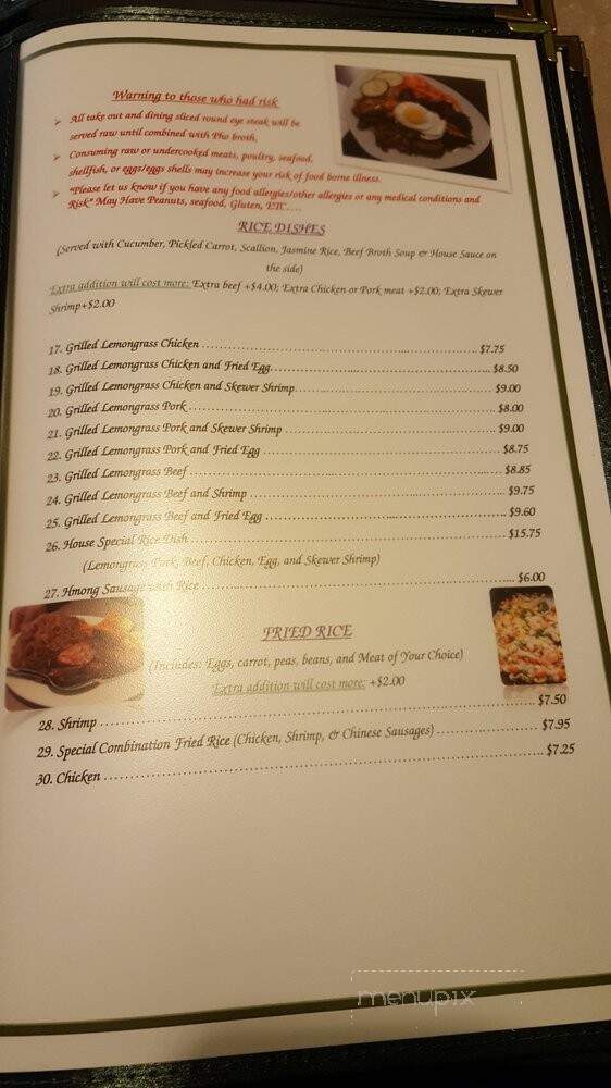 Lor's Market & Vietnamese Restaurant - Stevens Point, WI menu_pic