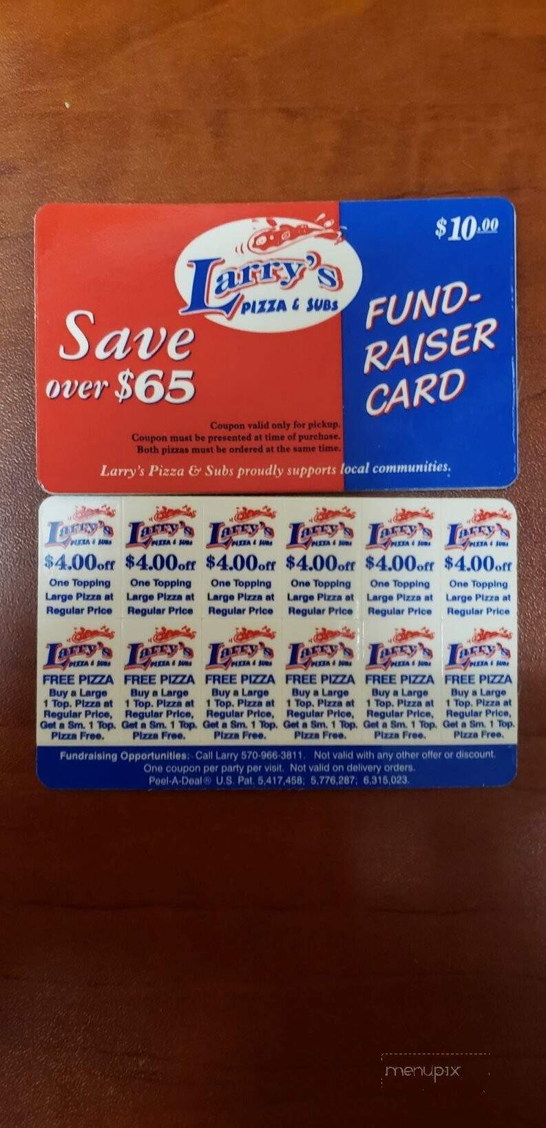Larry's Pizza and Subs - Lewisburg, PA menu_pic
