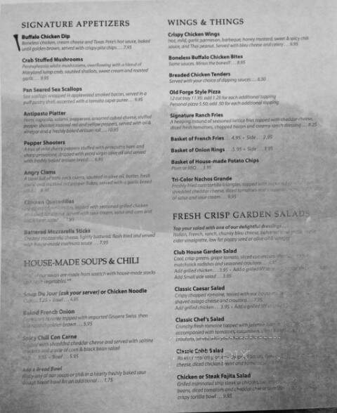 Bogey's at Shadowbrook - Tunkhannock, PA menu_pic
