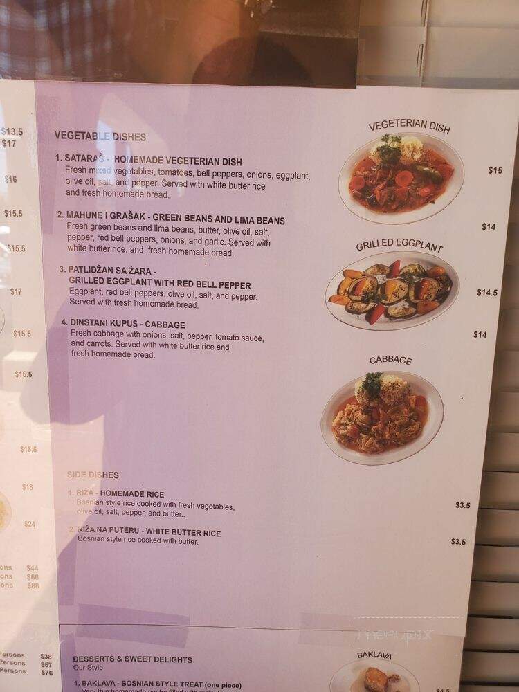 Chef Alisah's Restaurant - Tucson, AZ menu_pic