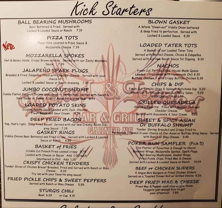 Locked & Loaded Grill - Garner, NC menu_pic