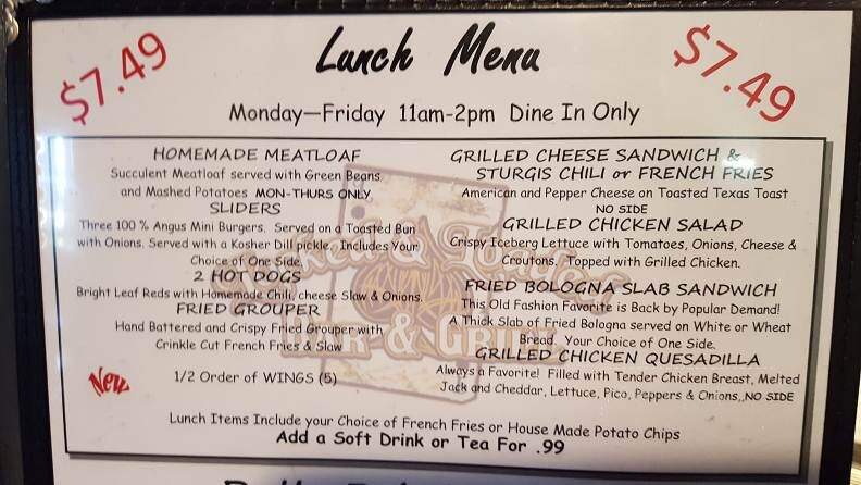 Locked & Loaded Grill - Garner, NC menu_pic