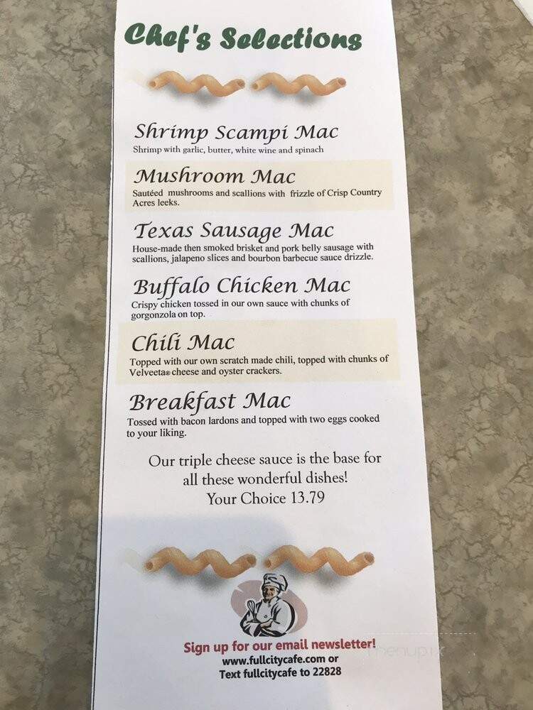 Full City Cafe - Portage, MI menu_pic