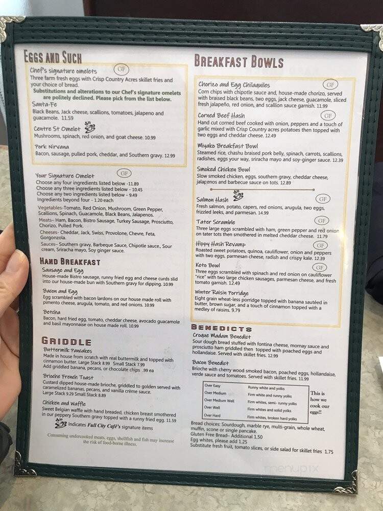 Full City Cafe - Portage, MI menu_pic