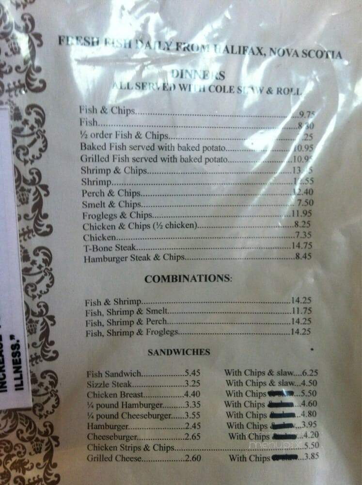 Scotty Simpson's Fish & Chips - Detroit, MI menu_pic