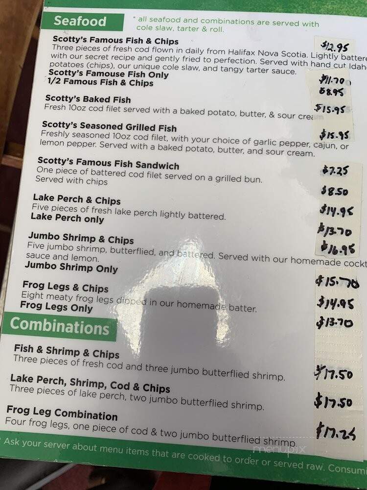 Scotty Simpson's Fish & Chips - Detroit, MI menu_pic