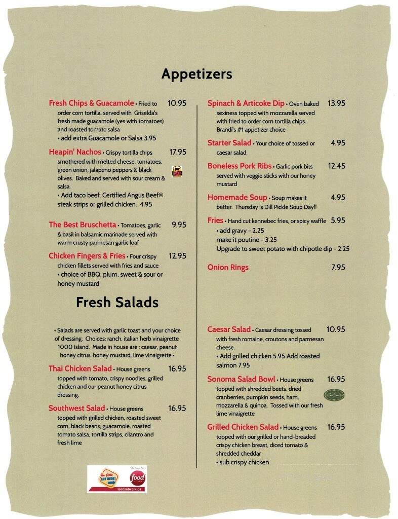 Roy's Place Restaurant - Claresholm, AB menu_pic