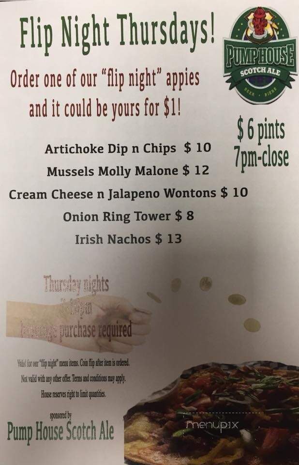 The Old Triangle Irish Alehouse - Halifax, NS menu_pic