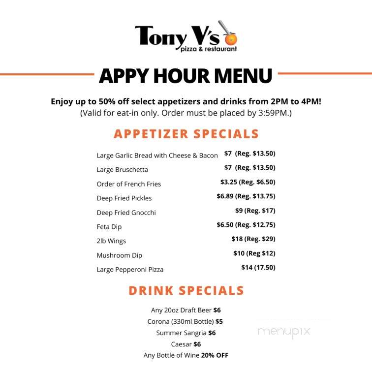 Tony V's Pizza - Sudbury, ON