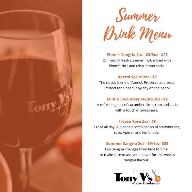 Tony V's Pizza - Sudbury, ON