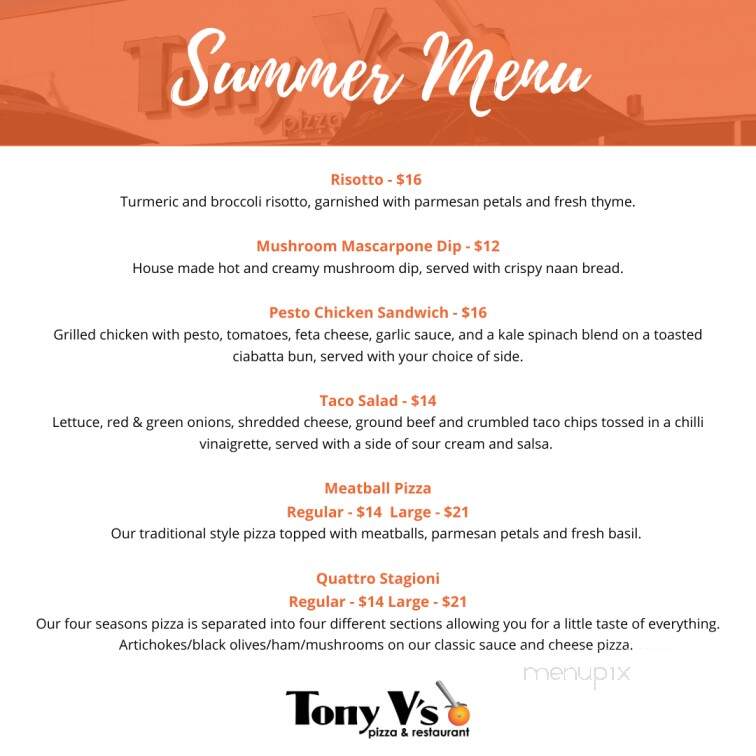 Tony V's Pizza - Sudbury, ON