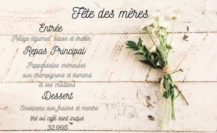 Resto Chez Isa - Bertrand, NB menu_pic