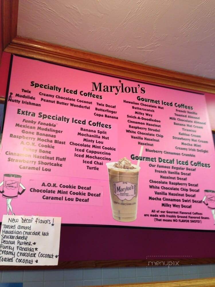 Marylou's Coffee - Hyannis, MA menu_pic