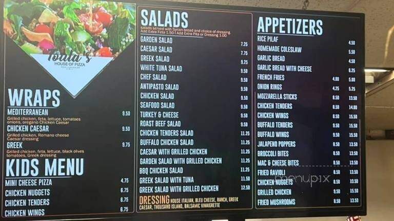 Toula's House Of Pizza - Rutland, MA menu_pic