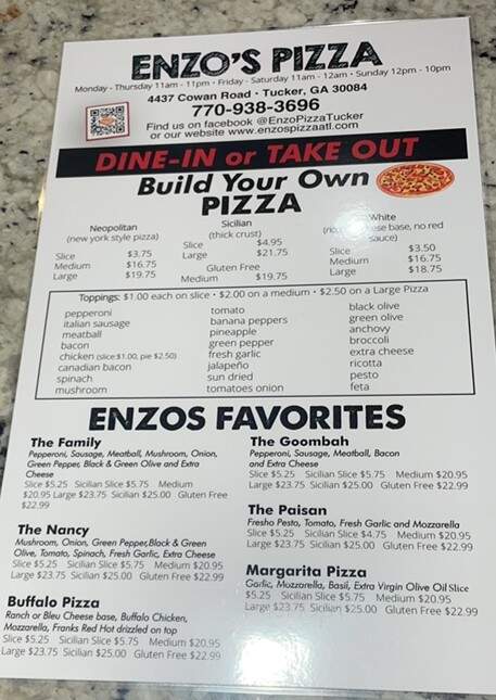 Enzo's Pizza - Tucker, GA