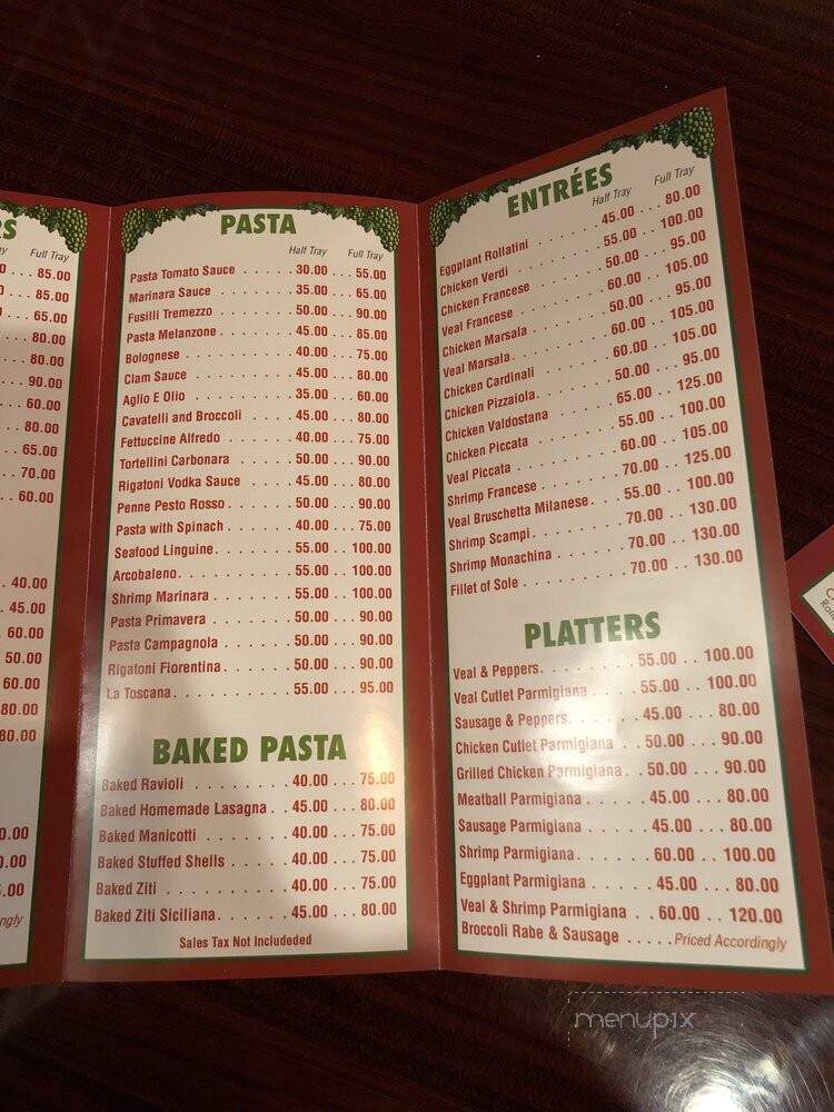 Taste Of Tuscany - Clifton, NJ menu_pic
