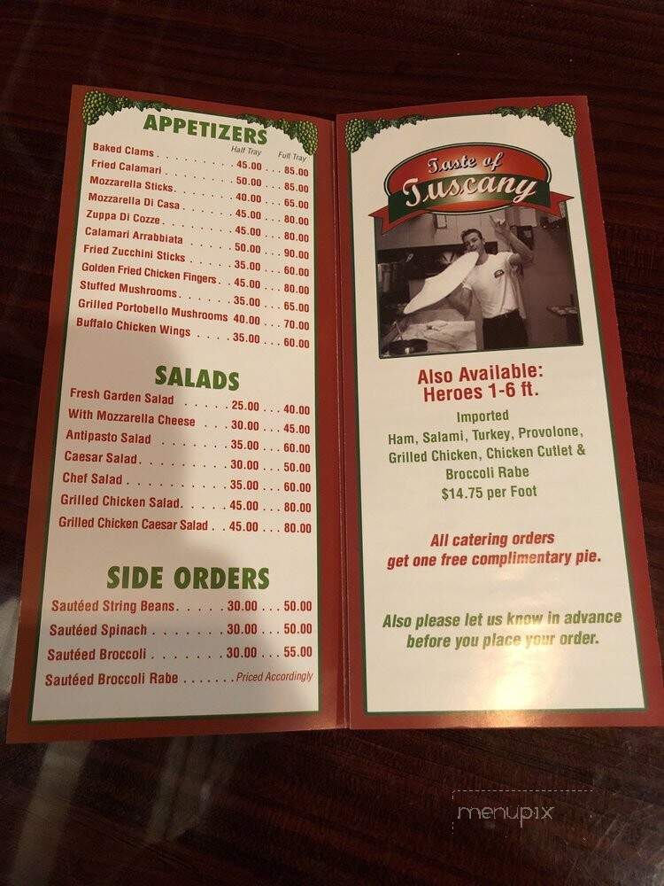Taste Of Tuscany - Clifton, NJ menu_pic