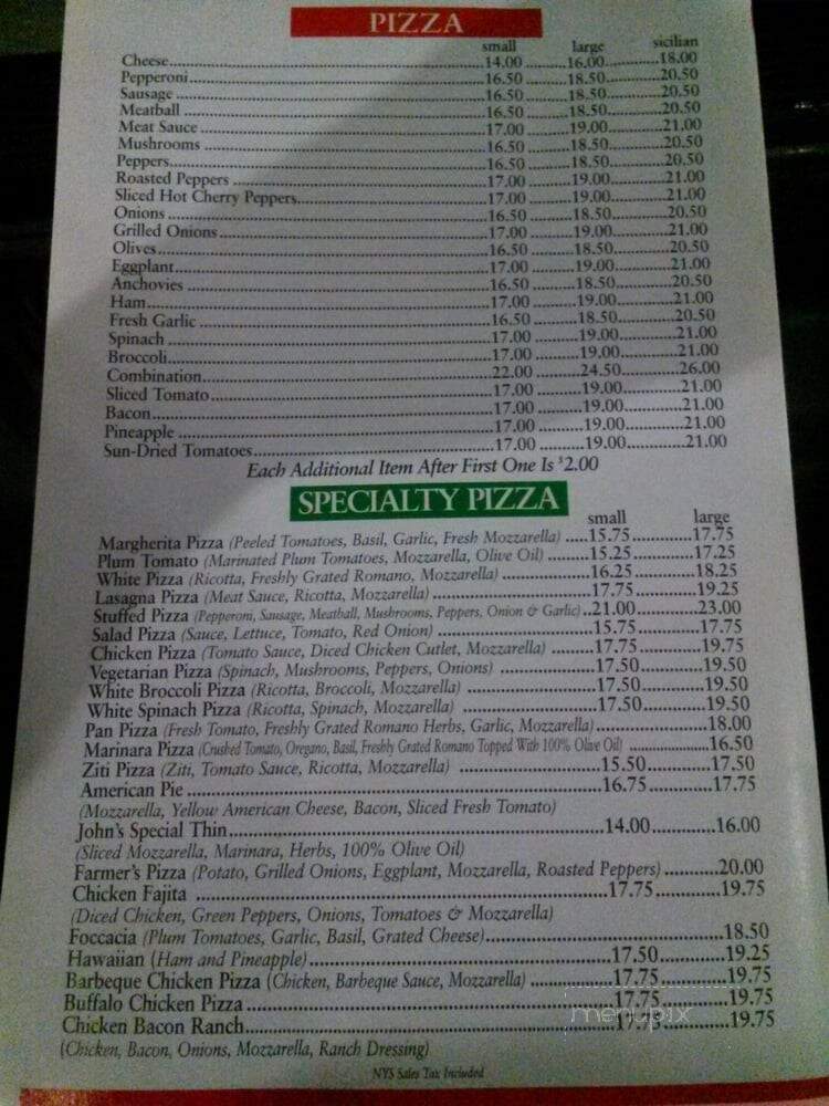 Crestwood Pizzeria - Tuckahoe, NY menu_pic