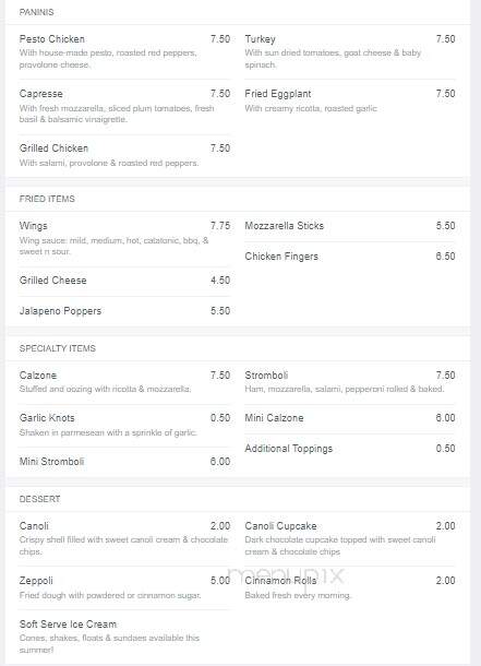 Mama Mia's Pizza - Geneseo, NY menu_pic