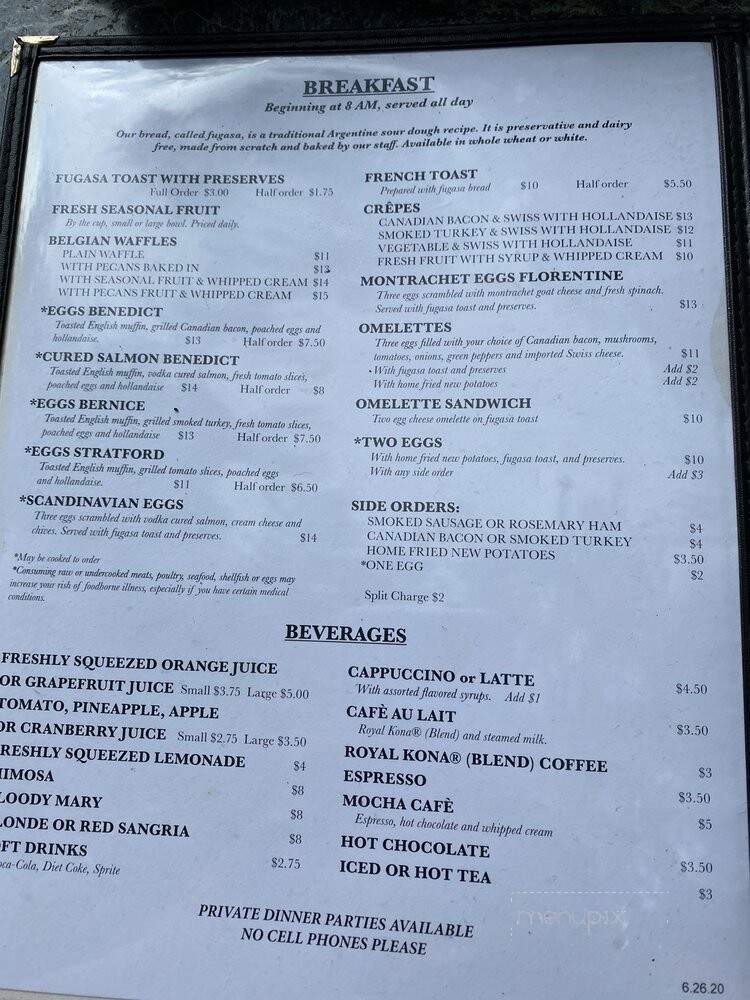 Village Cafe - Blowing Rock, NC menu_pic