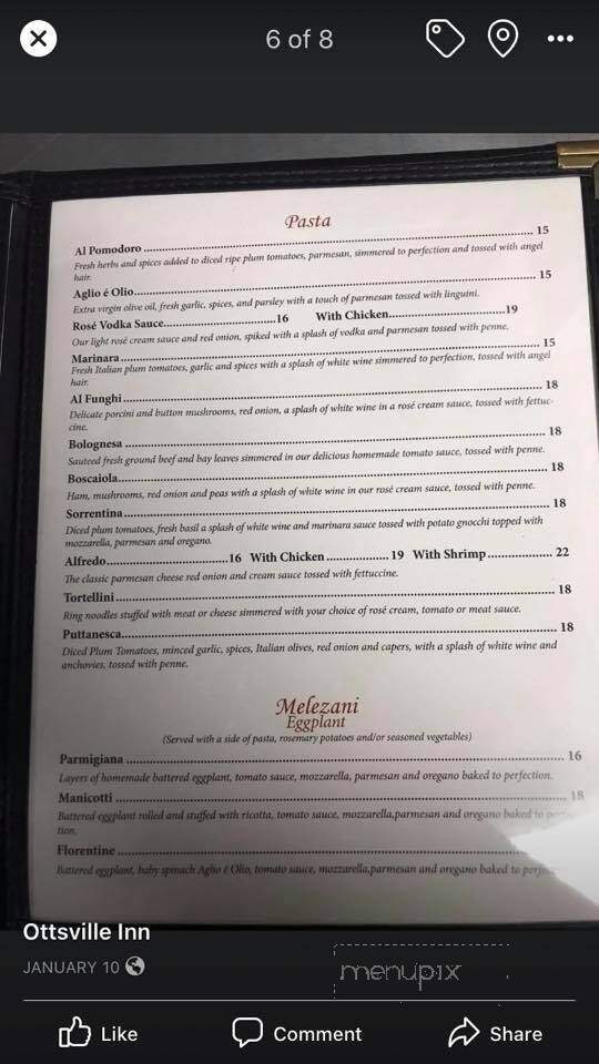 Ottsville Inn - Ottsville, PA menu_pic