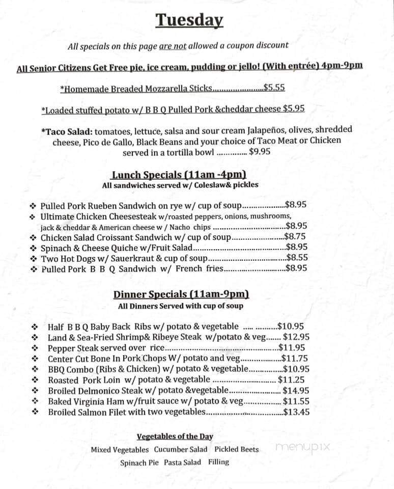 Parkland Restaurant - Allentown, PA menu_pic