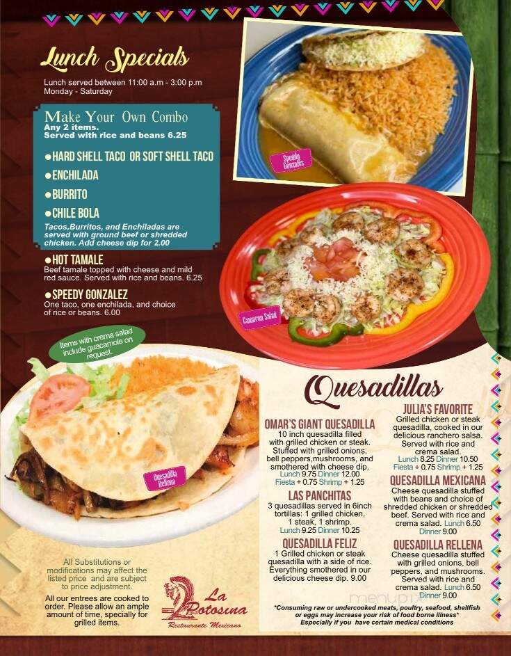 La Potosina - Adamsville, TN menu_pic