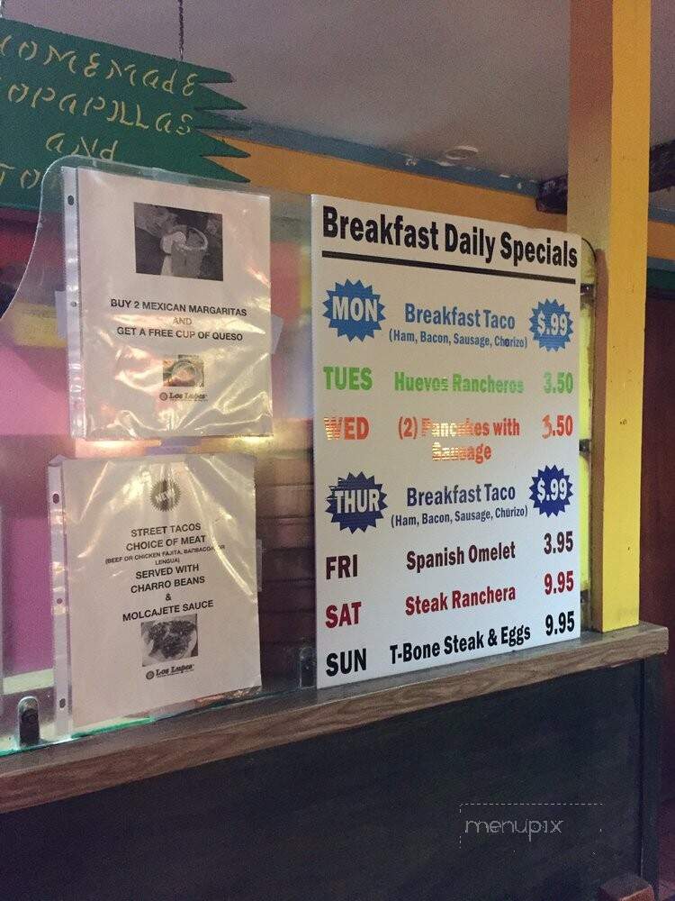 Los Lupes - Duncanville, TX menu_pic